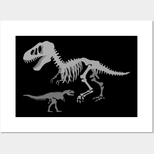 Dinosaur skeleton Posters and Art